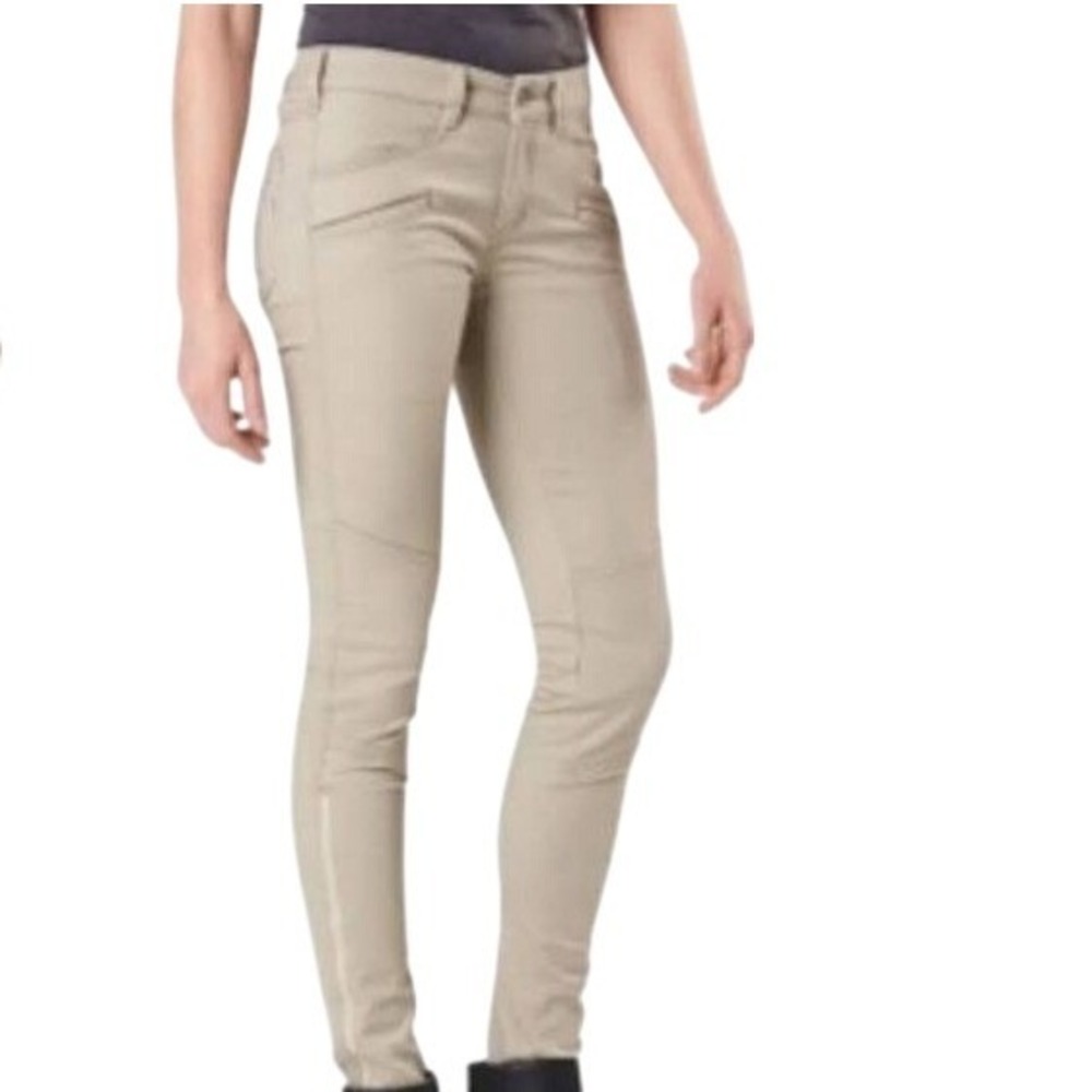 5.11 Tactical Wyldcat Pant Khaki Women's Size 10 Long Stretch Utility Work‎